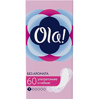 Прокладки женские ежедневные Ola Light (60 штук в упаковке) фото Прокладки женские ежедневные Ola Light (60 штук в упаковке)