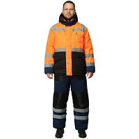 Костюм зимний КПК муж.оранж/син/черн 4клІV 80%ПЭ,20%ХЛ,100%ПЭ 52-54/182-188