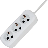 Удлинитель PROGIX US2GXW5 2 розетки 5 м с заземлением белый