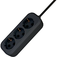 Удлинитель PROGIX US3GXB5 3 розетки 5 м с заземлением чёрный
