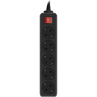 Сетевой фильтр PC Pet AP01006-E-B на 5 розеток 1.8 метра фото Сетевой фильтр PC Pet AP01006-E-B на 5 розеток 1.8 метра
