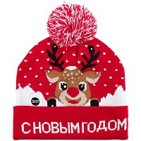 Шапка новогодняя Миленд Торжество 27.3x23.4 см с подсветкой фото Шапка новогодняя Миленд Торжество 27.3x23.4 см с подсветкой