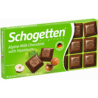 Шоколад порционный Schogetten Alpine молочный 100 г фото Шоколад порционный Schogetten Alpine молочный 100 г