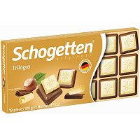 Шоколад порционный Schogetten белый 100 г фото Шоколад порционный Schogetten белый 100 г