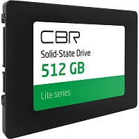 SSD накопитель CBR Lite 512GB, 2.5, SATA, 3D TLC NAND(SSD-512GB-2.5-LT22)