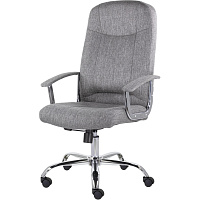 Кресло для руководителя Easy Chair СН-277 Бостон серое (ткань, металл) фото Кресло для руководителя Easy Chair СН-277 Бостон серое (ткань, металл)
