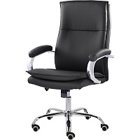 Кресло для руководителя Easy Chair СН-701 Куба черное (экокожа, металл) фото Кресло для руководителя Easy Chair СН-701 Куба черное (экокожа, металл)