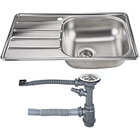 Мойка Комплект Юкинокс Гранд GRM780.480 -GT6K 1R&S701 с выпуском нерж сталь