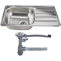 Мойка Комплект Юкинокс Гранд GRM780.480 -GT6K 2L&S701 с выпуском нерж сталь