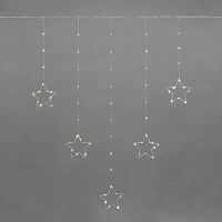 Гирлянда светодиодная Neon Night занавес из росы Звезды теплый белый свет 156 светодиодов (1.5 м)