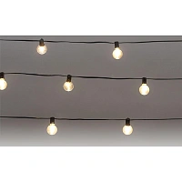 Гирлянда светодиодная Ул Лофт 7,5м черПВХ,25пр.ламп,Тепл бел,1,5м,331-358