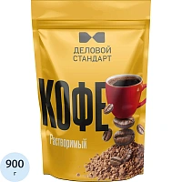 Кофе Деловой стандарт растворимый дой-пак, 900г