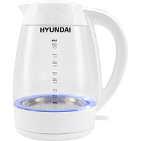 Чайник электрический Hyundai HYK-G4506 белый (1783823) фото Чайник электрический Hyundai HYK-G4506 белый (1783823)