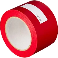 Лента клейкая для разметки Мельхозе красная 75 мм x 33 м