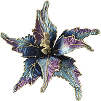 Елочная игрушка Valma Цветок текстиль/металл синяя (высота 32 см) фото Елочная игрушка Valma Цветок текстиль/металл синяя (высота 32 см)