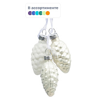 Ёлочная игрушка Magic Time стекло в ассортименте (высота 6 см)