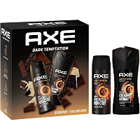 Подарочный набор косметики для мужчин Axe Dark Temptation Темный шоколад фото Подарочный набор косметики для мужчин Axe Dark Temptation Темный шоколад