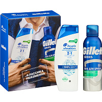 Подарочный набор косметики для мужчин Head&Shoulders/ Gillette фото Подарочный набор косметики для мужчин Head&Shoulders/ Gillette