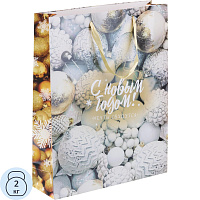 Пакет подарочный вертикальный Шарики,33 х 42 х 10 см 9706097 НГ