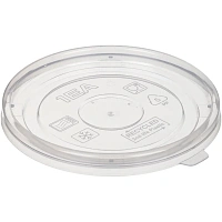 Крышка пластиковая OneClick 102х102 мм плоская прозрачная (550 штук в упаковке)