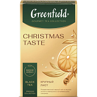 Чай листовой черный Greenfield Christmas Taste 85 г (апельсин, лайм, специи)