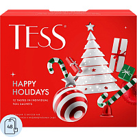 Чай ассорти Tess Happy Holidays 48 пакетиков фото Чай ассорти Tess Happy Holidays 48 пакетиков