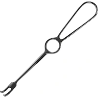 Крючок хирургический двузубый,острый, 220мм J-19-146