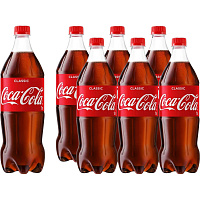 Напиток сильногазированный Coca-Cola 1 л (6 штук в упаковке) фото Напиток сильногазированный Coca-Cola 1 л (6 штук в упаковке)