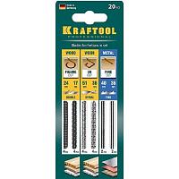 Набор полотен для лобзика Kraftool 130 мм (15348-H20) фото Набор полотен для лобзика Kraftool 130 мм (15348-H20)