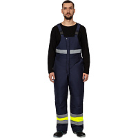 Полукомбинезон зимний мужской зс04-ПК 52-54/182-188 флуоресц.жёлтый/син