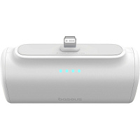 Внешний аккумулятор (power bank) Baseus Compact 5000 мАч белый (BAS-P1006830721300) фото Внешний аккумулятор (power bank) Baseus Compact 5000 мАч белый (BAS-P1006830721300)