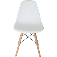 Стул обеденный Комус Мебель Fjord белый (пластик, дерево/металл)