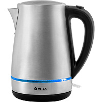 Чайник электрический Vitek VT-7096 серебристый фото Чайник электрический Vitek VT-7096 серебристый