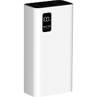 Внешний аккумулятор (power bank) Pero PB07 30000 мАч белый (4673759570115) фото Внешний аккумулятор (power bank) Pero PB07 30000 мАч белый (4673759570115)