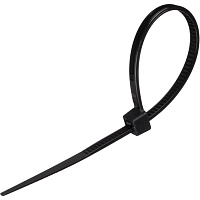Стяжка (хомут) 100 мм x 2,5 мм,Bigtech BT-CT-100-25-B,нейлон,черн,100 шт/уп фото Стяжка (хомут) 100 мм x 2,5 мм,Bigtech BT-CT-100-25-B,нейлон,черн,100 шт/уп