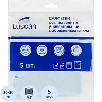 Салфетки хозяйственные Luscan Prof с абразив 300г/м2,30х30см, синяя, 5шт/уп фото Салфетки хозяйственные Luscan Prof с абразив 300г/м2,30х30см, синяя, 5шт/уп
