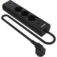 Сетевой фильтр Philips CHP4336BA/51 на 3 розетки 2 метра + 2 USB фото Сетевой фильтр Philips CHP4336BA/51 на 3 розетки 2 метра + 2 USB