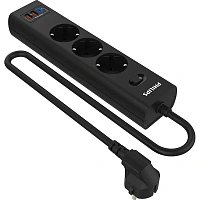 Сетевой фильтр Philips CHP4336BB/51 на 3 розетки 3 метра + 2 USB фото Сетевой фильтр Philips CHP4336BB/51 на 3 розетки 3 метра + 2 USB