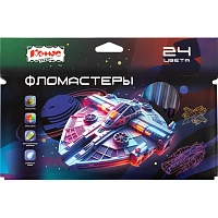 Фломастеры Комус Класс Star way 24 цвета с вентилируемыми колпачками смываемые фото Фломастеры Комус Класс Star way 24 цвета с вентилируемыми колпачками смываемые