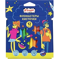 Фломастеры Комус Класс Максики кисточки 12 цветов с вентилируемыми колпачками смываемые фото Фломастеры Комус Класс Максики кисточки 12 цветов с вентилируемыми колпачками смываемые