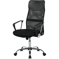 Кресло BN_Hg_EChair-588 TTW сетка/ткань/кожзам черный хром