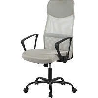 Кресло для руководителя Easy Chair 588 TTW бежево-серое (сетка, металл)