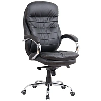 Кресло BN_SH_EChair-515 MPU кожзам черный, хром фото Кресло BN_SH_EChair-515 MPU кожзам черный, хром