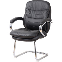 Конференц-кресло Easy Chair 515V PU чёрное (экокожа, металл) фото Конференц-кресло Easy Chair 515V PU чёрное (экокожа, металл)