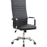 Кресло для руководителя Easy Chair 566 TPU чёрное (экокожа, металл) фото Кресло для руководителя Easy Chair 566 TPU чёрное (экокожа, металл)
