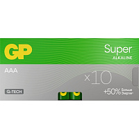 Батарейка ААА мизинчиковая GP Super (10 штук в упаковке) фото Батарейка ААА мизинчиковая GP Super (10 штук в упаковке)