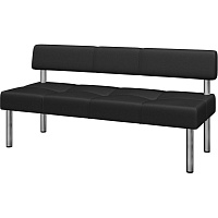 Модуль прямой Balance Bu3 трехместный черный (искусственная кожа) фото Модуль прямой Balance Bu3 трехместный черный (искусственная кожа)