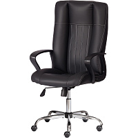 Кресло для руководителя Easy Chair Boston черное (искусственная кожа, металл) фото Кресло для руководителя Easy Chair Boston черное (искусственная кожа, металл)