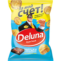 Снеки кукурузные Deluna Ракушки со вкусом барбекю 85 г фото Снеки кукурузные Deluna Ракушки со вкусом барбекю 85 г