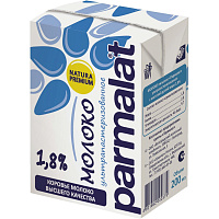 Молоко Parmalat ультрапастеризованное 1.8% 200 мл фото Молоко Parmalat ультрапастеризованное 1.8% 200 мл